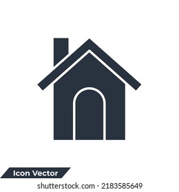 home icon logo vector illustration. homepage symbol template for graphic and web design collection