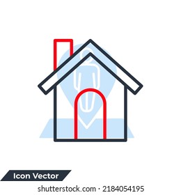 home icon logo vector illustration. homepage symbol template for graphic and web design collection