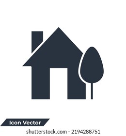 Home-Symbol-Logo, Vektorgrafik. Haussymbolvorlage für Grafik- und Webdesign-Kollektion