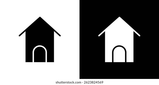 Home icon for logo web mobile app UI design.