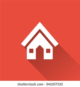 Home icon (long shadow)