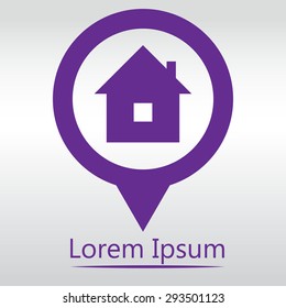 home icon, icon map pin.