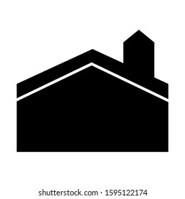 home icon. monochrome solid color house icon