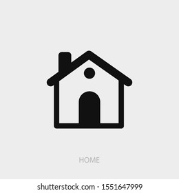 Home icon. New trendy home vector illustration symbol.