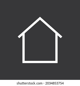Home icon on grey background