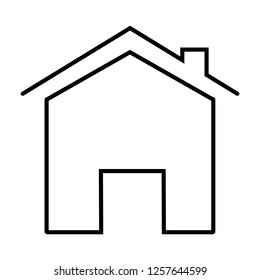 home icon on white background. flat style. home icon for your web site design, logo, app, UI. outline home symbol. home line sign.