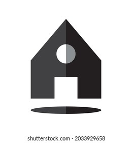home icon on a white background. Flat design style. EPS 10 vector.