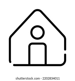 Home Symbol auf weißem Hintergrund