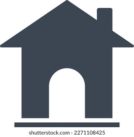 Home icon on white background