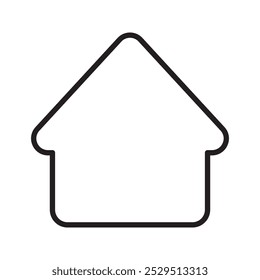 Home icon on a white background. Homepage icon. House icon. Eastate sale icon.