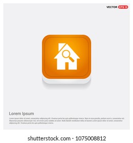 Home Icon Orange Abstract Web Button
