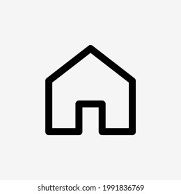 Home icon with outline style, it's great for website, UI UX, business card or other design.