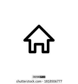home icon outline vector design
