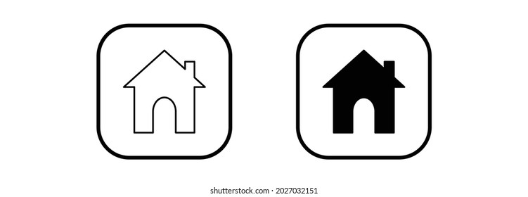 home icon, place icon, address icon, vector symbol illustration