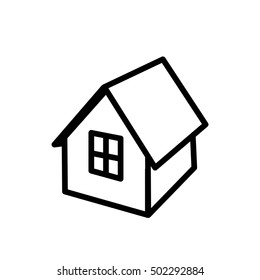 home Icon plan, vector illustration.