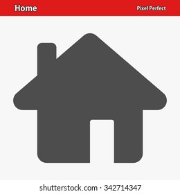 Home Icon. Professional, pixel perfect icons optimized for both large and small resolutions. EPS 8 format.