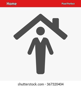 Home Icon. Professional, pixel perfect icons optimized for both large and small resolutions. EPS 8 format.