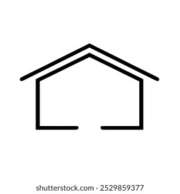 Home Icon for Property, Real Estate, Residential Living, and Building Design
