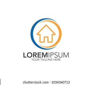 Home icon. real estate design concept