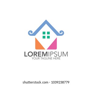 Home icon. real estate design concept