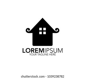 Home icon. real estate design concept