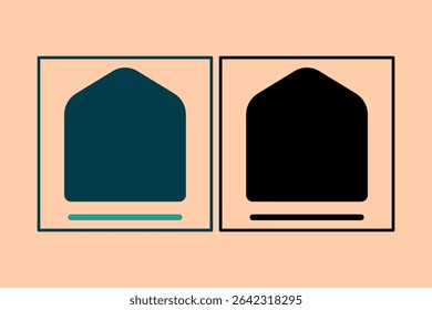 Home icon. icon related to UI elements. suitable for web site, app, user interfaces,element, printable etc. solid icon style. simple vector design editable