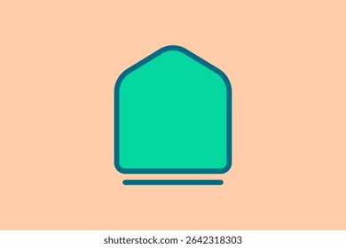 Icono casero. Icono relacionado con los Elementos de la interfaz de usuario. conveniente para el estilo del icono del Sitio web, del App, de las interfaces de usuario, del elemento, del imprimible etc. de la línea plana. diseño simple del Vector editable