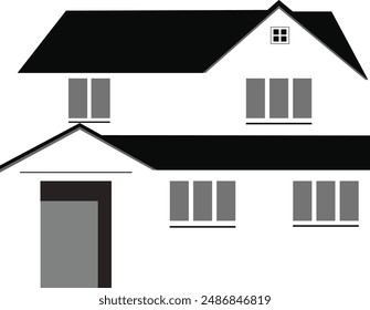 Startseite Symbol Rendering Vektorillustration.