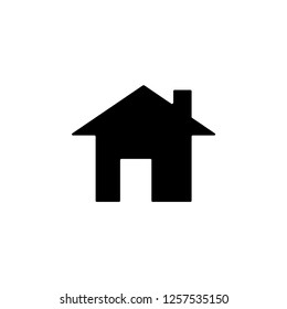 Home Icon. Residential Vector. A Simple Place and Destination Illustration. House Signage. Property Logo Template.