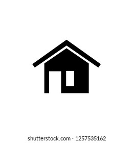 Home Icon. Residential Vector. A Simple Place and Destination Illustration. House Signage. Property Logo Template.