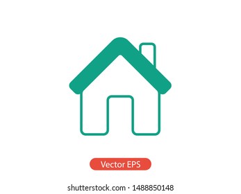 Home icon. Roof vector illustration EPS10. Real estate concept