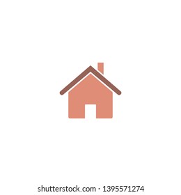 Home icon in round. vector icon for web.