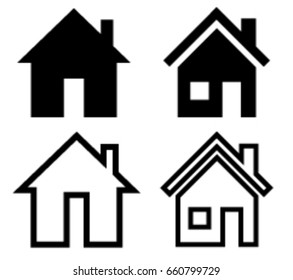 home icon set