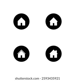 Home icon set. Address icon.
