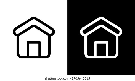 Home With Icon Set Design