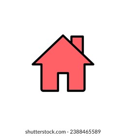 Home icon set illustration. House sign and symbol