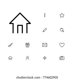 Home icon in a set on a red circle.
A set of thin, linear and modern icons for navigation, mobile and applications.