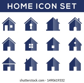 Home Icon Set. Trendy House Icons for Web and Mobile. House Icon Set. 