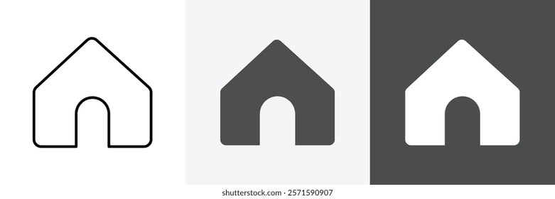 Home icon set vector art