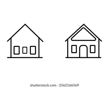 home icon set vector design