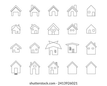 home icon set vector file