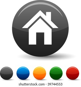 Home icon set. Vector illustration.