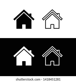 Home icon set vector. Home symbol set vector. House vector