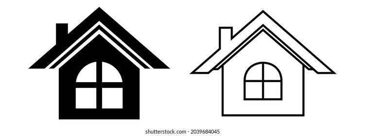 conjunto de iconos del hogar, conjunto de vectores del hogar, ilustraciones de símbolos del hogar