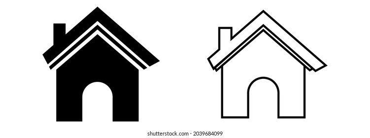 Home-Icon-Set, Home-Vektorset, Home-Symbol-Illustrationen