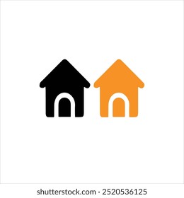 Home Icon Set for Websites and Apps. Simple House Symbol. Flat Real Estate Sign. Main Page Pictogram available in filled, thin line, outline, and stroke styles.