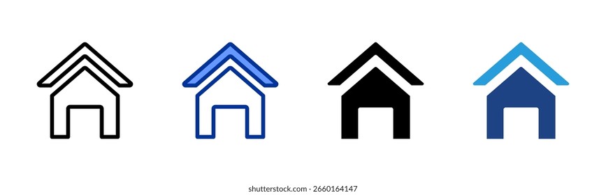 Home icon sheet multiple style collection