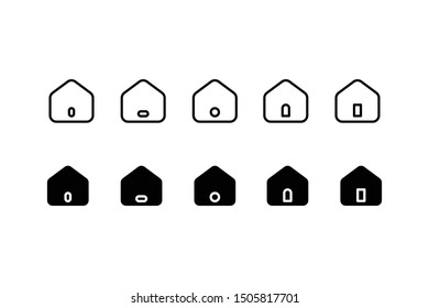 Home icon sign logo vector symbol