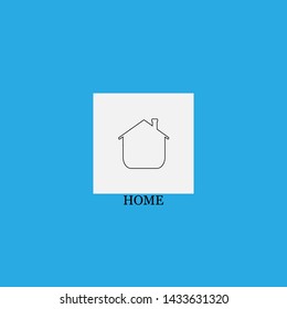 home icon sign signifier vector