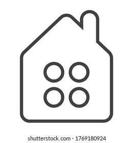 Home icon sign symbol. Eps 10 vector illustration.